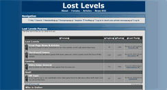 Desktop Screenshot of forums.lostlevels.org